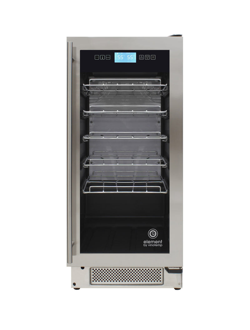 Vinotemp 32-Bottle Single-Zone Wine Cooler, Stainless