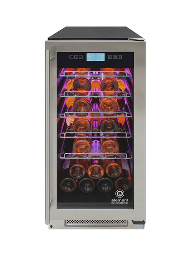 Vinotemp 32-Bottle Single-Zone Wine Cooler, Stainless