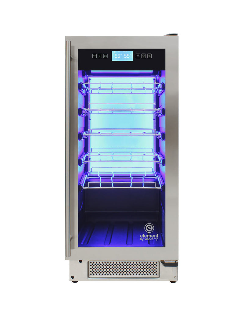 Vinotemp 32-Bottle Single-Zone Wine Cooler, Stainless