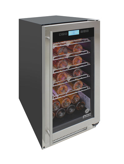 Vinotemp 32-Bottle Single-Zone Wine Cooler, Stainless