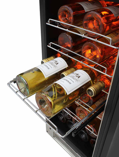 Vinotemp 32-Bottle Single-Zone Wine Cooler, Stainless