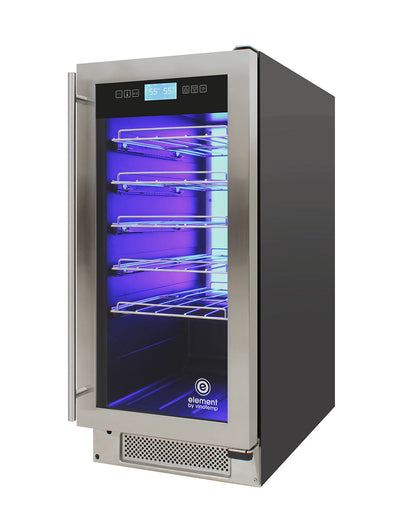 Vinotemp 32-Bottle Single-Zone Wine Cooler, Stainless