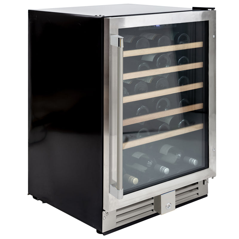 Vinotemp 51-Bottle Single-Zone Wine Cooler (Stainless Steel)