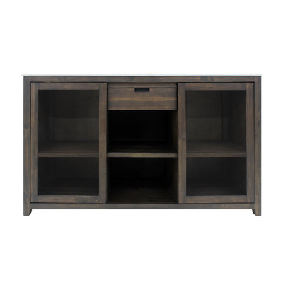 Brama by Vinotemp Wood Wine Credenza, in Brown Mahogany