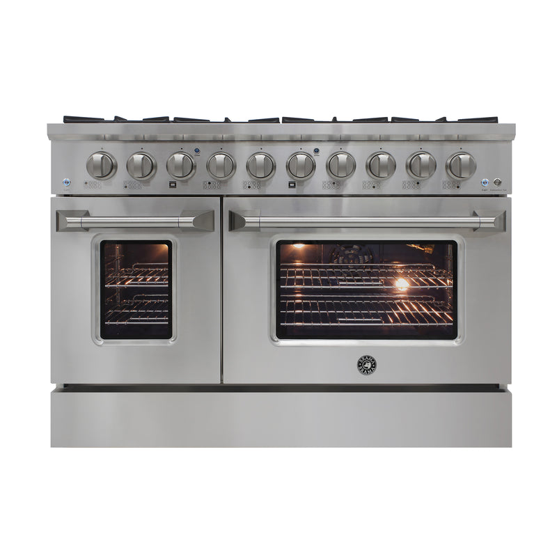 Brama 48" Dual Fuel Range, in Stainless Steel