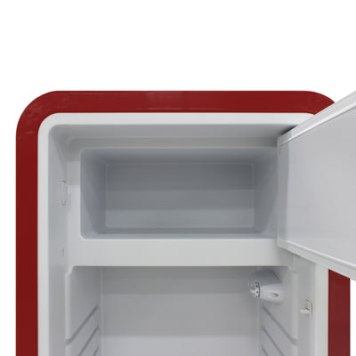 Brama by Vinotemp Retro Refrigerator, in Red