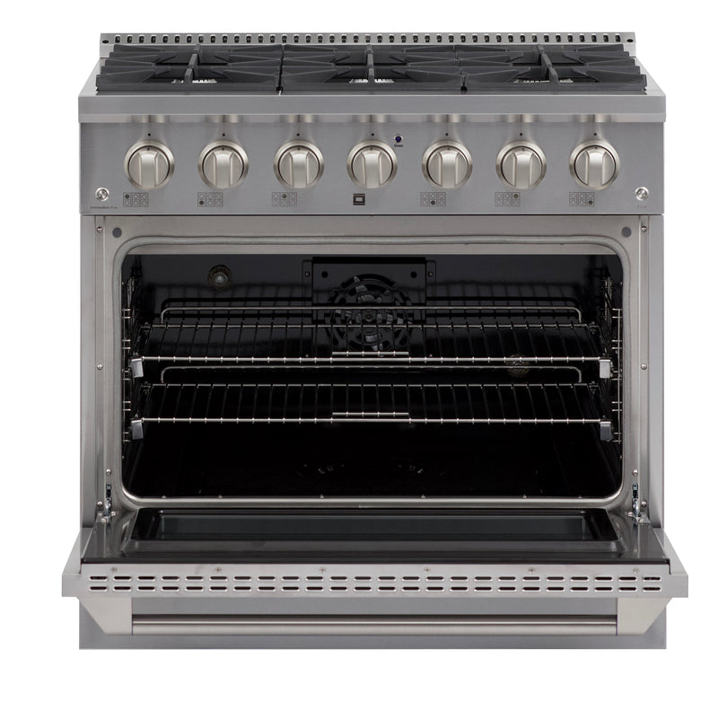 Brama 36" Dual Fuel Range, in Stainless Steel