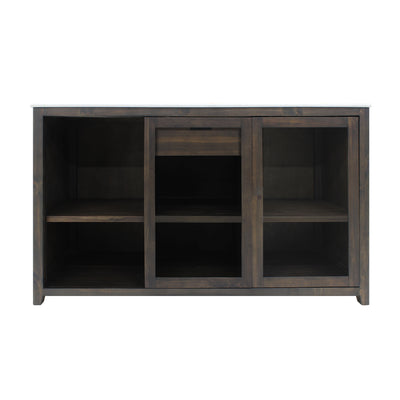 Brama by Vinotemp Wood Wine Credenza, in Brown Mahogany