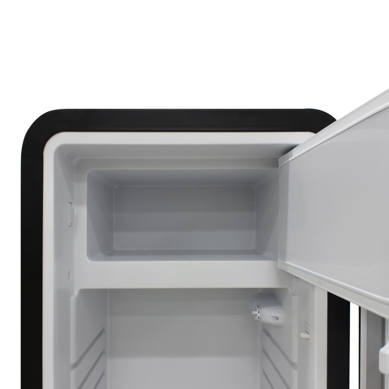 Brama by Vinotemp Retro Refrigerator, in Black