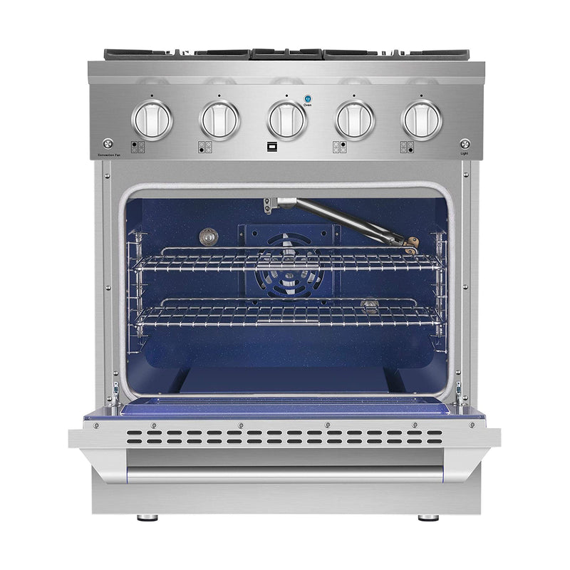 Brama 30" Gas Range and Oven, in Stainless Steel