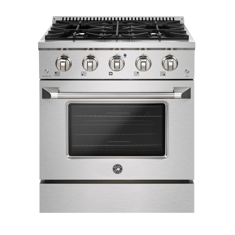 Brama 30" Gas Range and Oven, in Stainless Steel