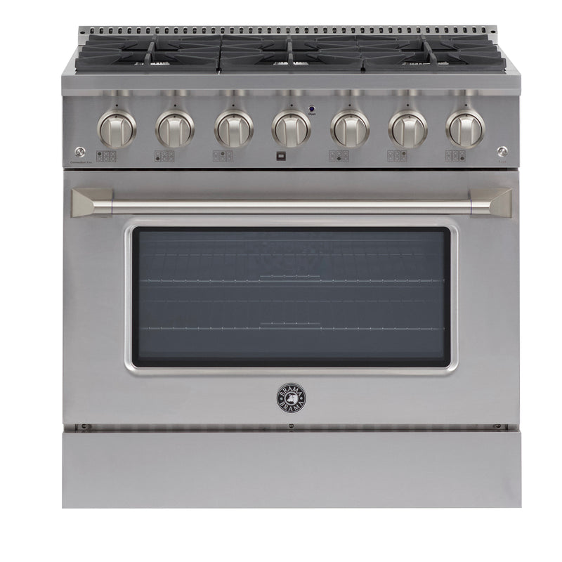 Brama 36" Dual Fuel Range, in Stainless Steel