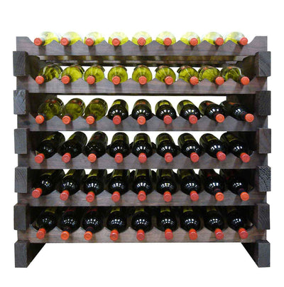 108 Bottle Double Modular Wine Rack (Stained)