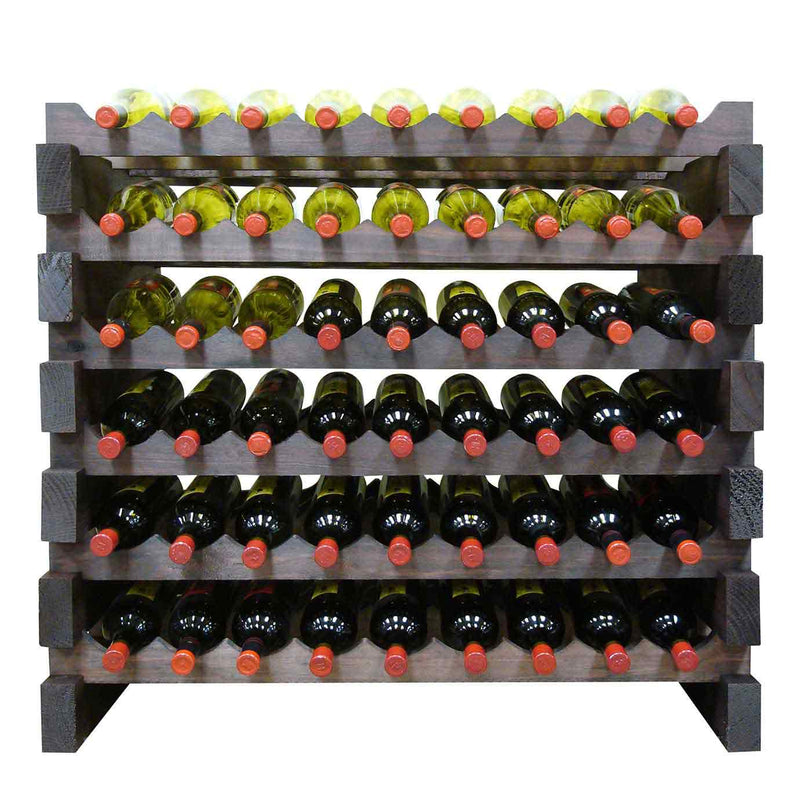 108 Bottle Double Modular Wine Rack (Stained)