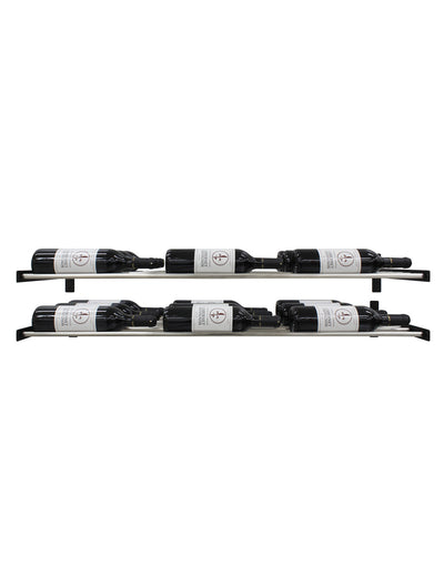 Epicureanist Wall-Mounted Horizontal Display Rack (3 Bottle Deep)