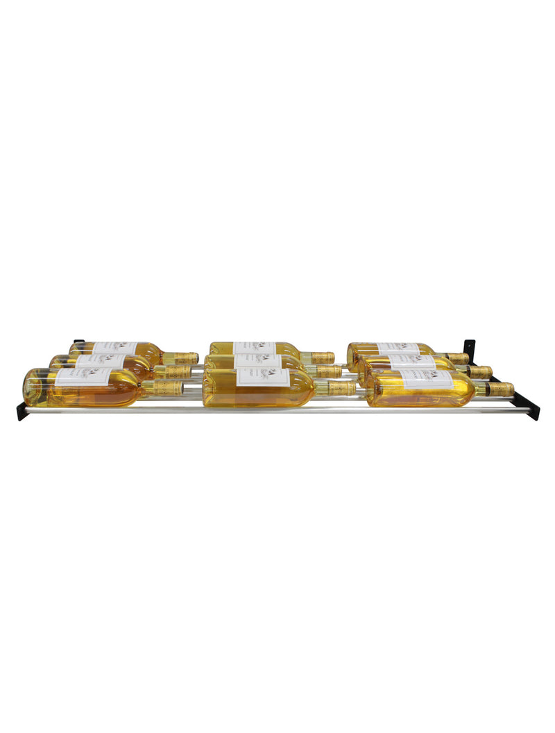 Epicureanist Wall-Mounted Horizontal Display Rack (3 Bottle Deep)