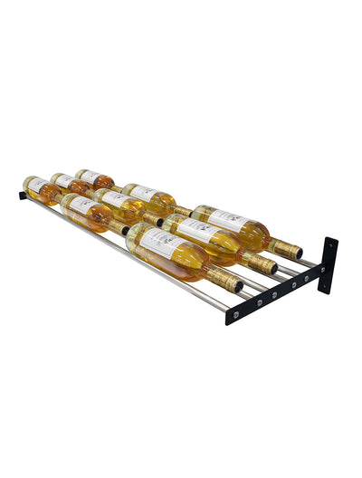 Epicureanist Wall-Mounted Horizontal Display Rack (3 Bottle Deep)