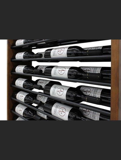 Epicureanist Wall-Mounted Wine Shelf with Horizontal Display Racks (2 Bottles Deep)