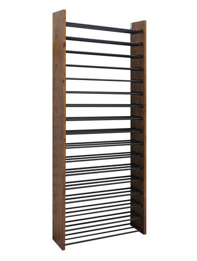 Epicureanist Wall-Mounted Wine Shelf with Horizontal Display Racks (2 Bottles Deep)