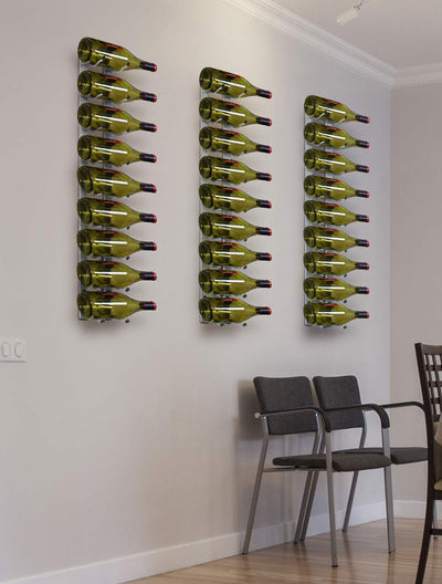 9 Bottle Epic Metal Wine Rack (Stainless)