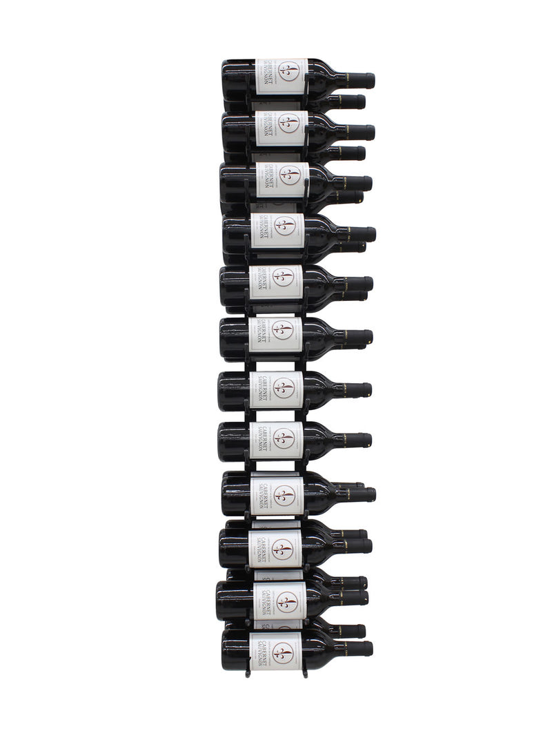 24 Bottle Epic Metal Wine Rack (Black)