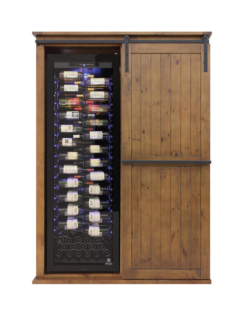 Rustic Wine Cabinet with Sliding Door