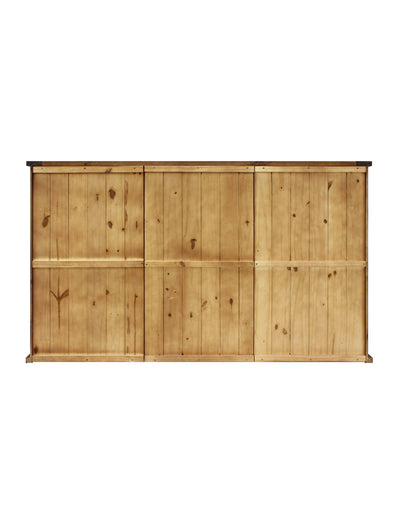 Rustic Wine Credenza with Sliding Doors - B Stock