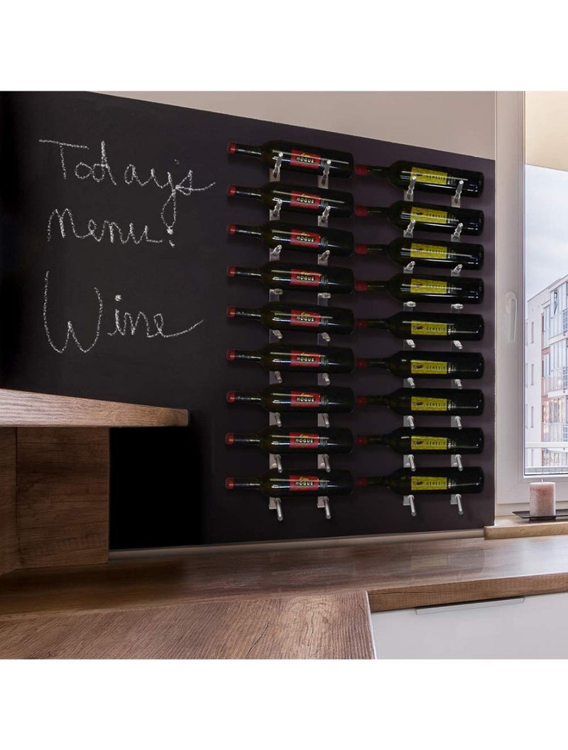 9 Bottle Modern Peg Wine Rack (Stainless) - 9