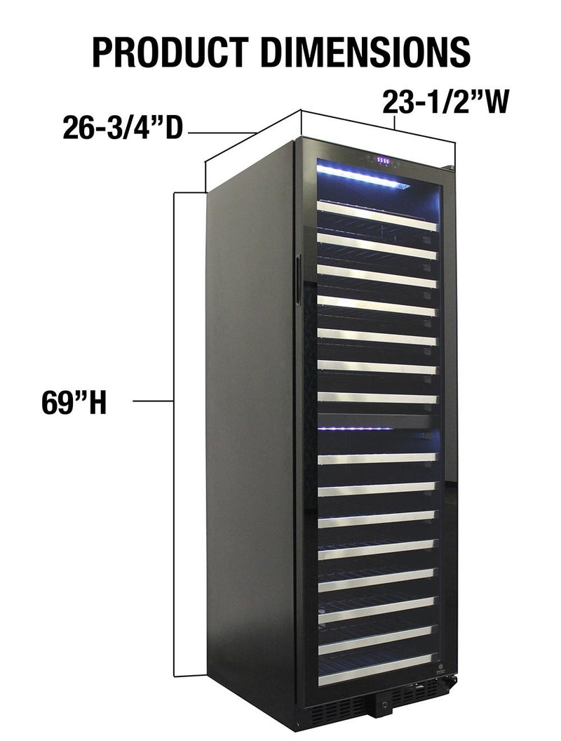 155-Bottle Dual-Zone Wine Cooler 14