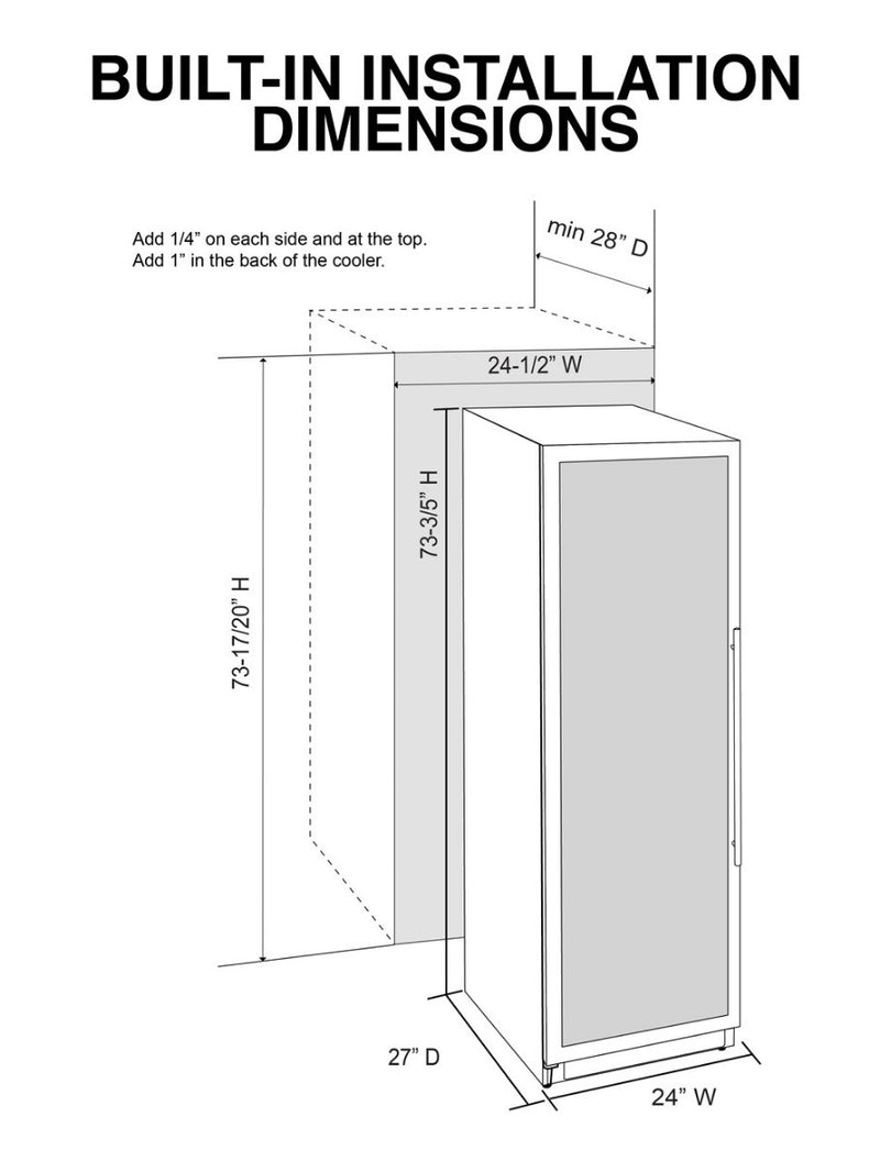 Connoisseur Series 168 Single-Zone Beverage Cooler (Left Hinge) 20