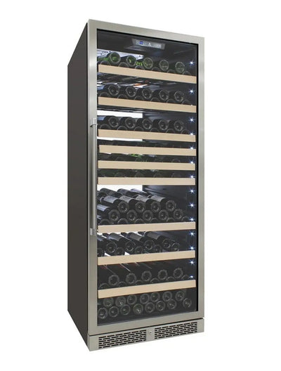 173-Bottle White Backlit Panel Commercial Single-Zone Wine Cooler