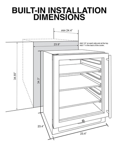 Connoisseur Series 46 Single-Zone Beverage Cooler (Left Hinge) 7