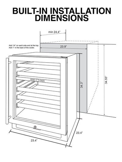 Connoisseur Series 46 Dual Zone Wine Cooler 10