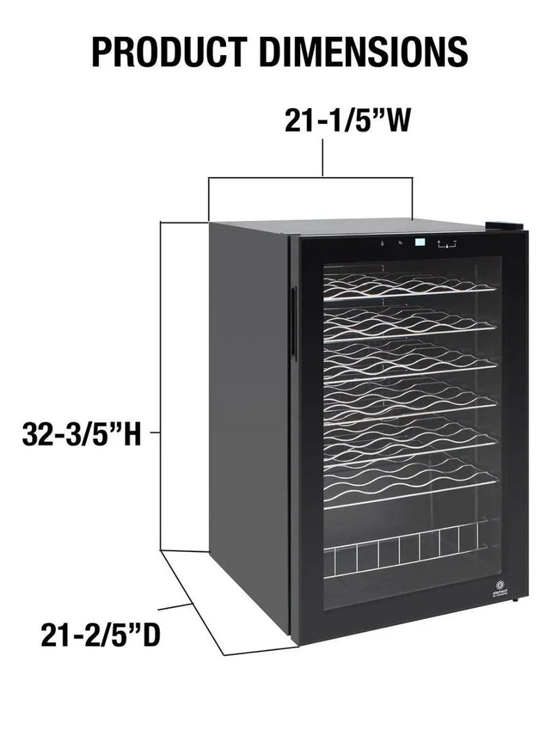 48-Bottle Single-Zone Wine Cooler