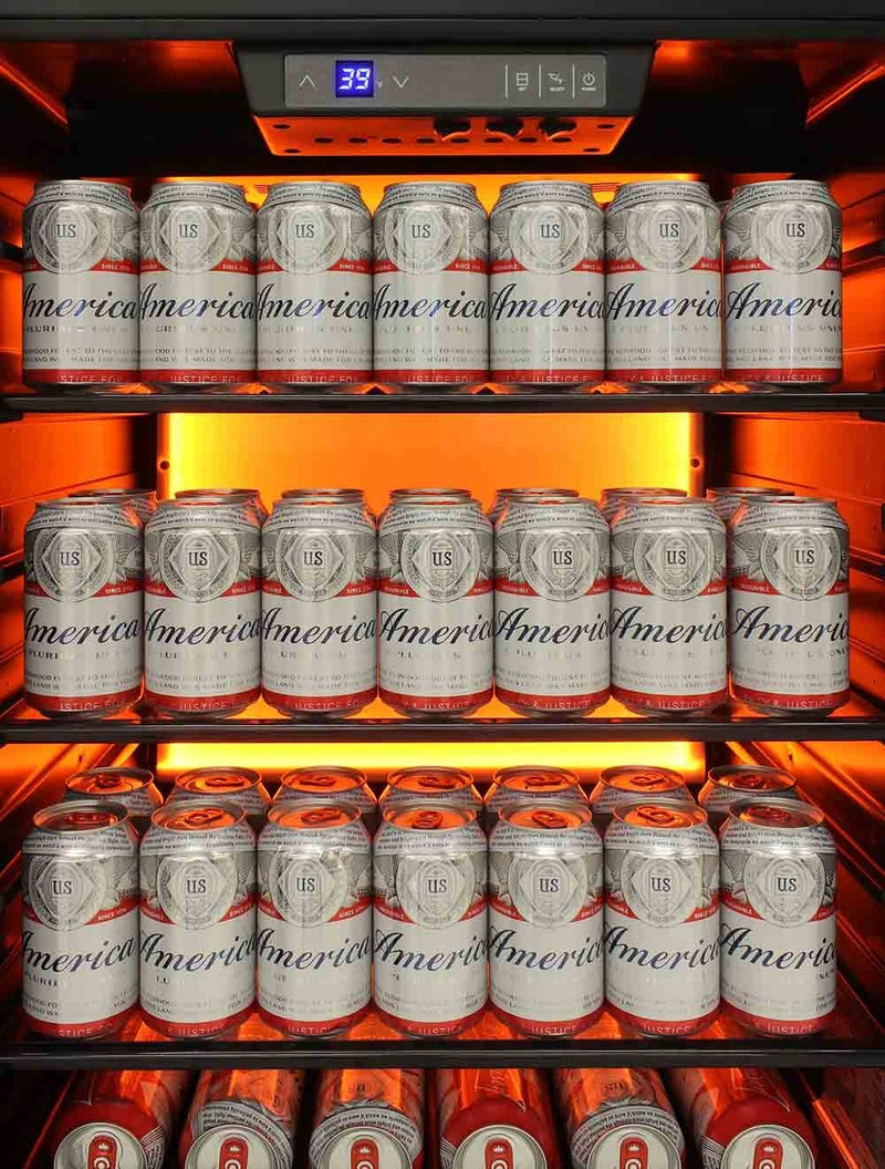 Private Reserve Series 117-Can Backlit Panel Commercial 54 Beverage Cooler 20