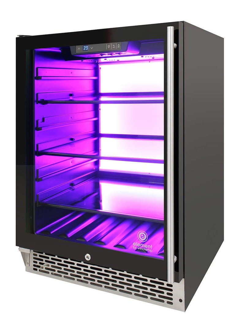 Private Reserve Series 117-Can Backlit Panel Commercial 54 Beverage Cooler 12