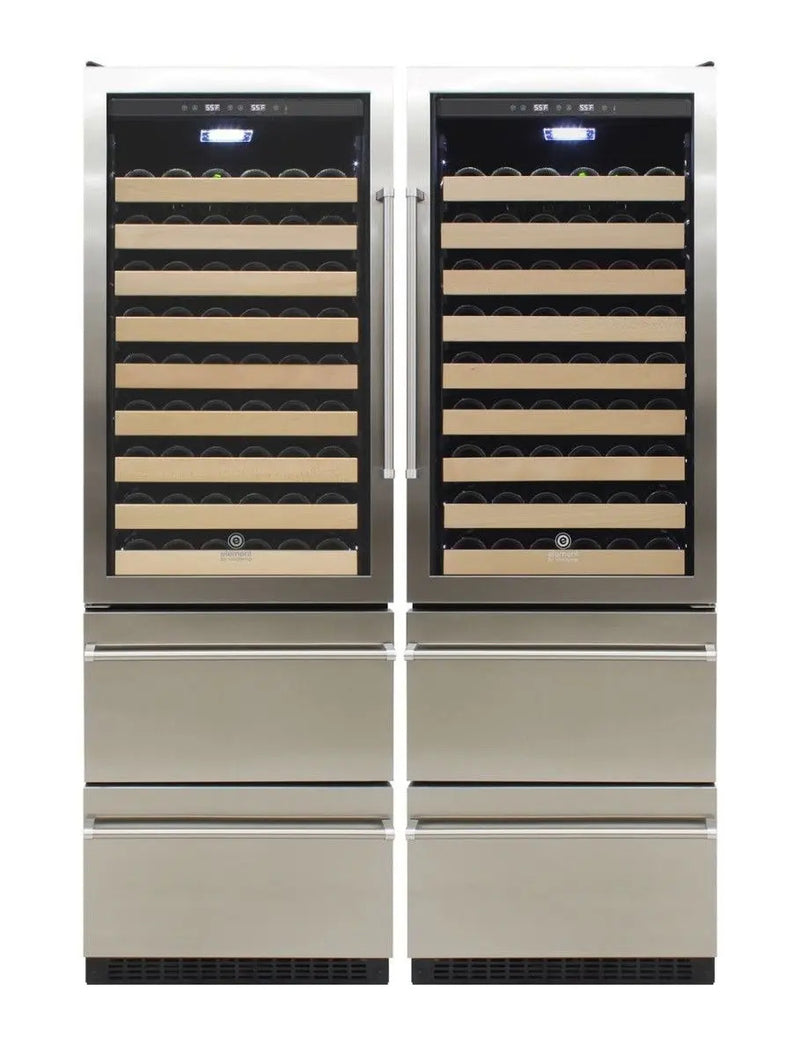 Stainless Steel Wine & Beverage Cooler (Left Hinge)