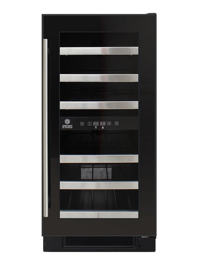 28-Bottle Dual-Zone Wine Cooler (Black) 3