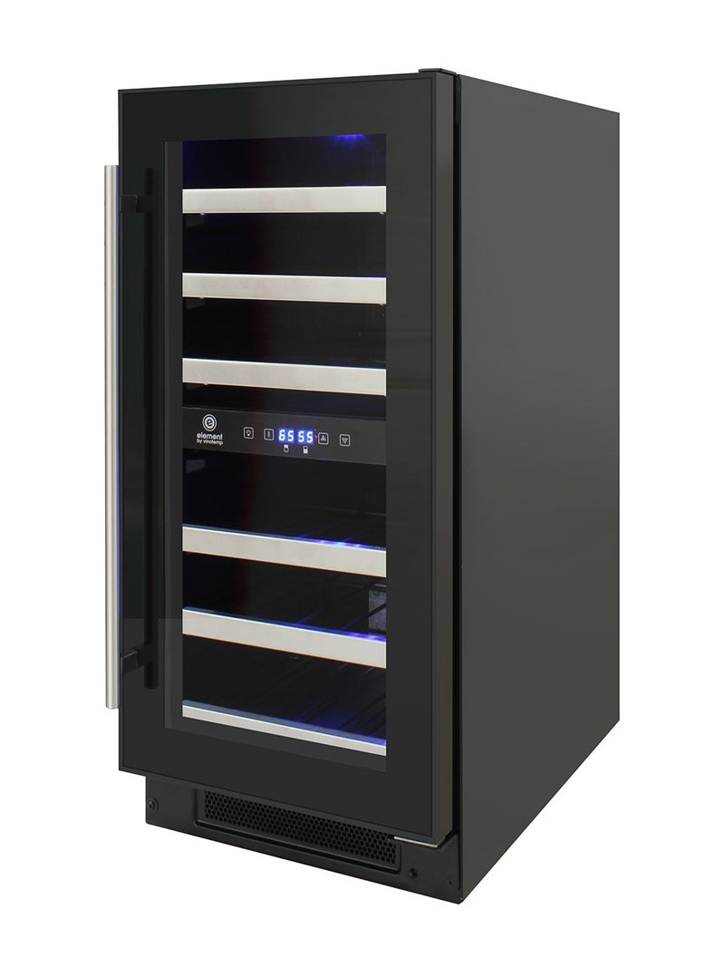 28-Bottle Dual-Zone Wine Cooler (Black) 5