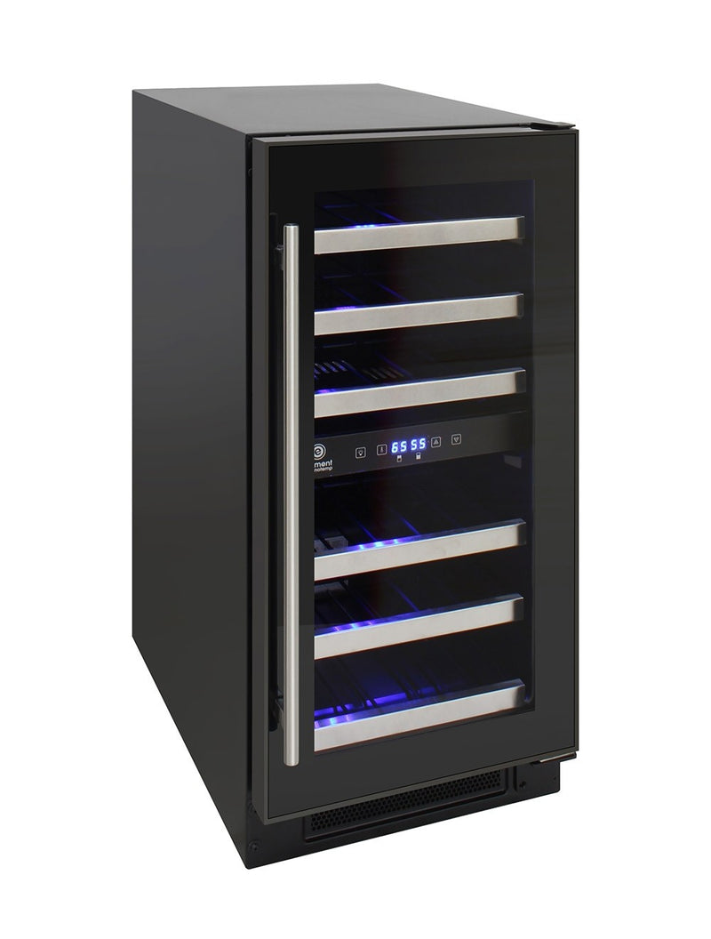 28-Bottle Dual-Zone Wine Cooler (Black) 7