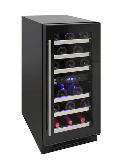 28-Bottle Dual-Zone Wine Cooler (Black) 6