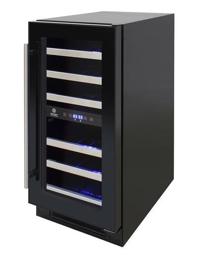 28-Bottle Dual-Zone Wine Cooler (Black) 8