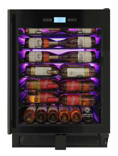 41-Bottle Single-Zone Wine Cooler (Black) - 3