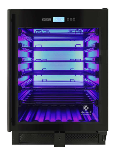 41-Bottle Single-Zone Wine Cooler (Black) - 5