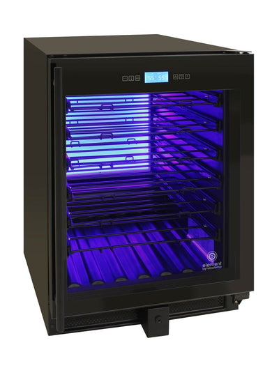 41-Bottle Single-Zone Wine Cooler (Black) - 12