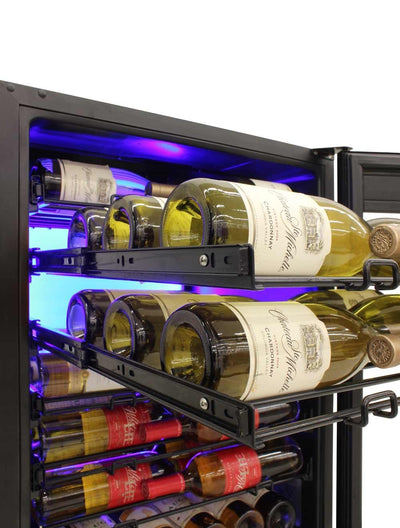 41-Bottle Single-Zone Wine Cooler (Black) - 23