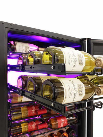 41-Bottle Single-Zone Wine Cooler (Black) - 24