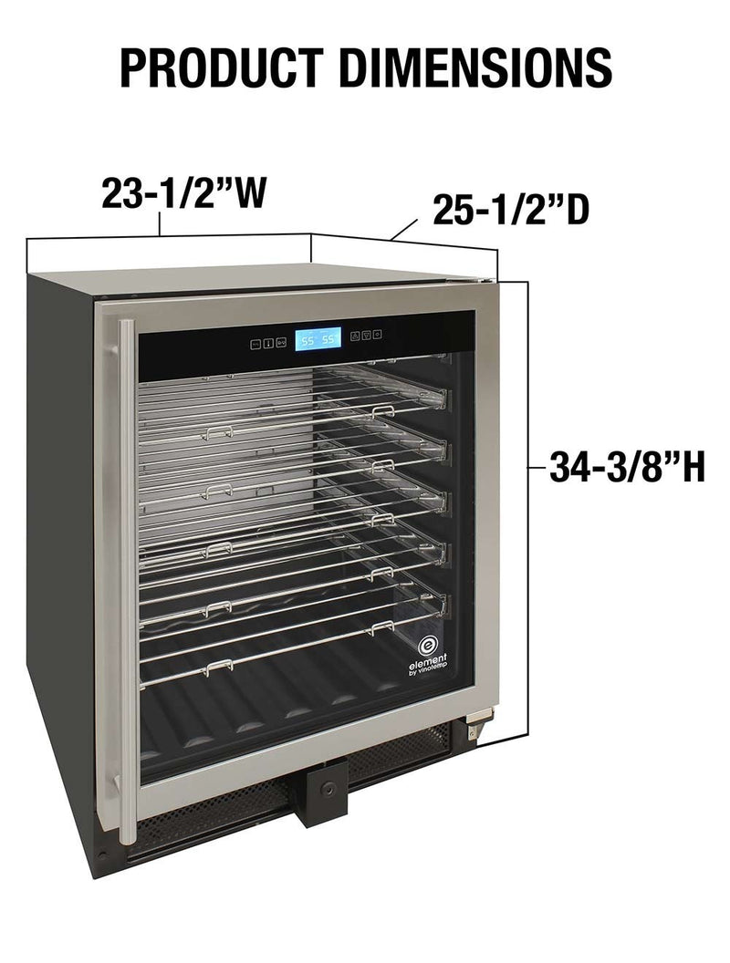 41-Bottle Single-Zone Wine Cooler (Stainless) 34