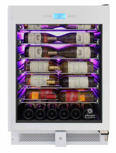 41-Bottle Single-Zone Wine Cooler (White) - 1