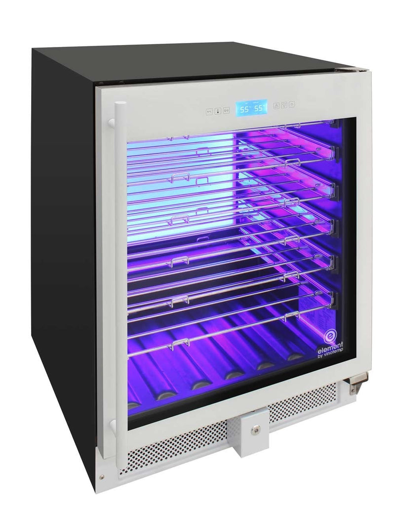 41-Bottle Single-Zone Wine Cooler (White) - 11